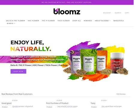 website thubmnail of Bloomzhemp