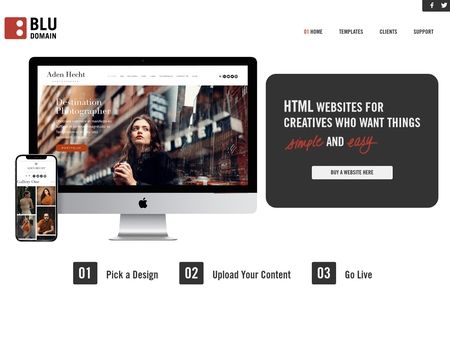 website thubmnail of Blu Domain