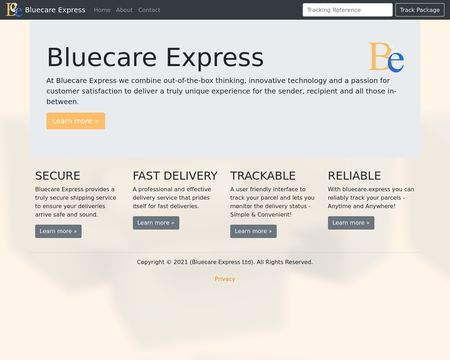 website thubmnail of Bluecare Express