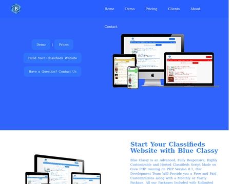 website thubmnail of Blue Classy