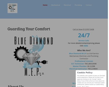 website thubmnail of Bluediamondmep