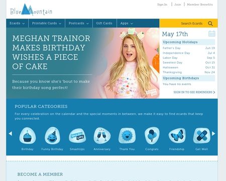 website thubmnail of BlueMountain