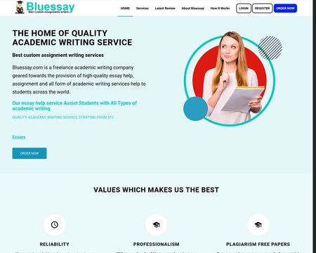 website thubmnail of Bluessay