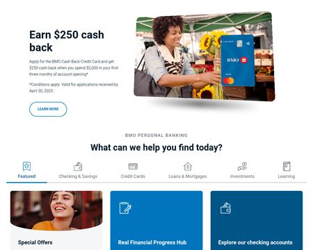 website thubmnail of Bank of Montreal