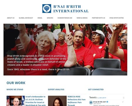 website thubmnail of Bnaibrith.org