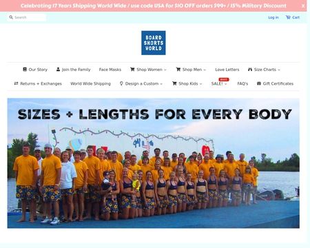 website thubmnail of Board Short World