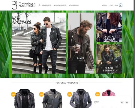 website thubmnail of Bomber Leather Jackets