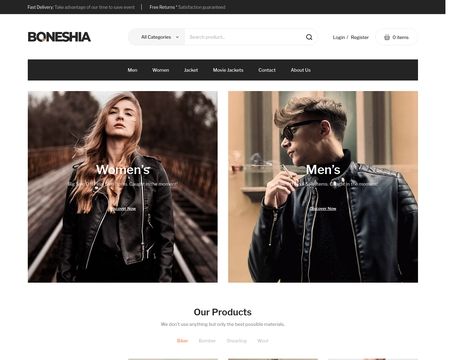 website thubmnail of Boneshia
