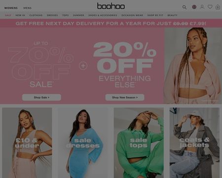 website thubmnail of Boohoo.co.uk