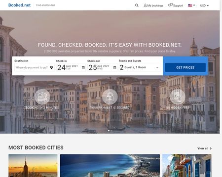 website thubmnail of Booked Inc