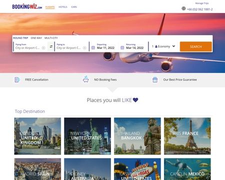 website thubmnail of Bookingwiz.com