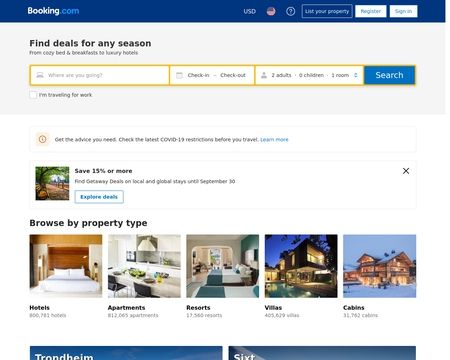 website thubmnail of Bookinhotels