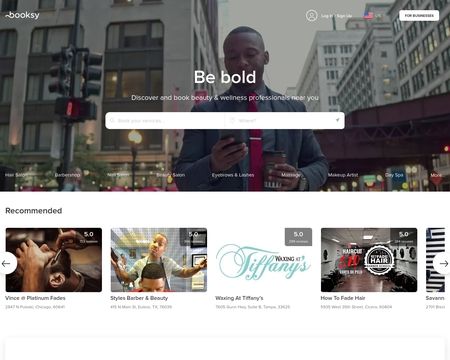 website thubmnail of Booksy