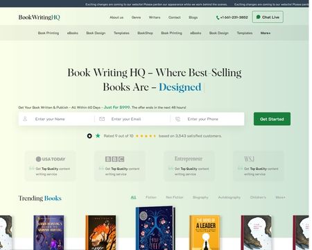 website thubmnail of Bookwritinghq