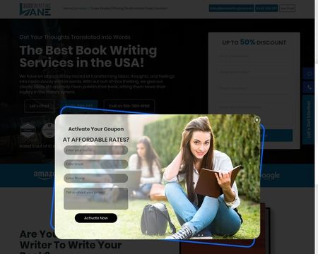 website thubmnail of Book Writing Lane