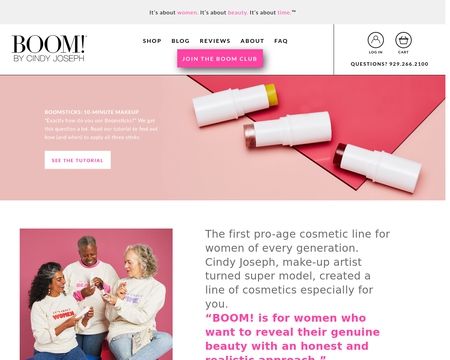 website thubmnail of BOOM By Cindy Joseph