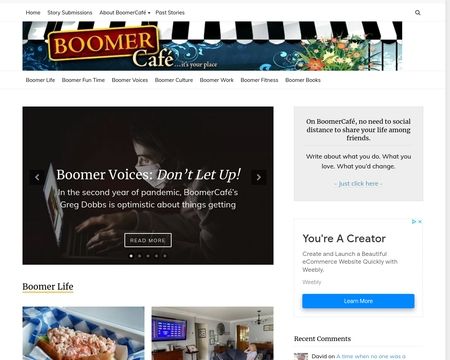 website thubmnail of Boomer Cafe