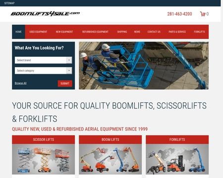 website thubmnail of BoomLifts4Sale