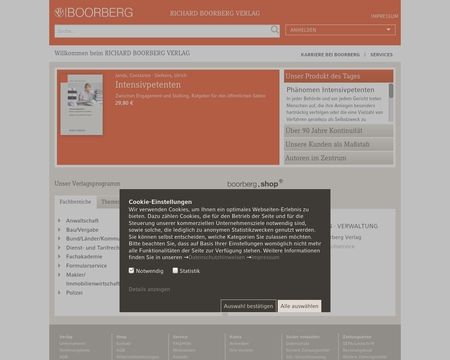 website thubmnail of Boorberg.de