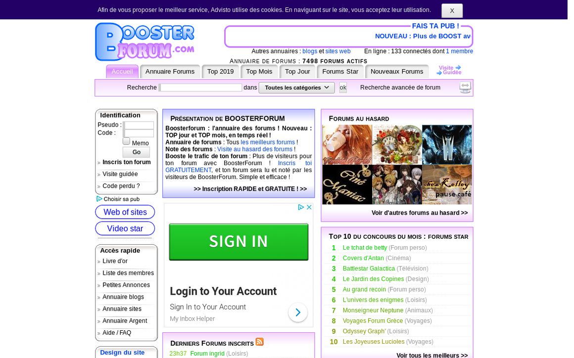 website thubmnail of Boosterforum