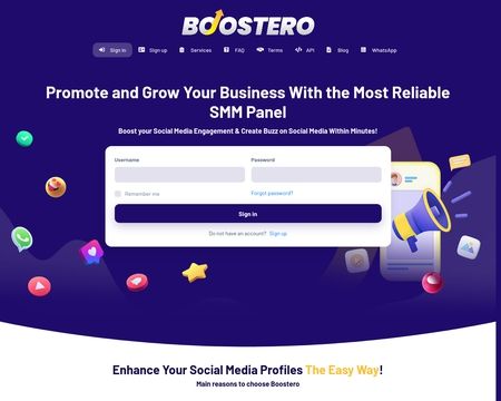 website thubmnail of Boostero