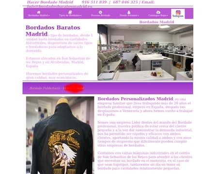 website thubmnail of Bordadosbaratosmadrid.es
