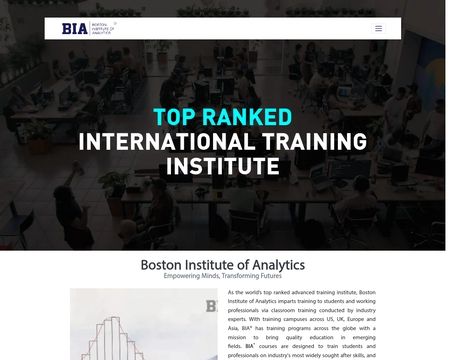 website thubmnail of Boston Institute of Analytics