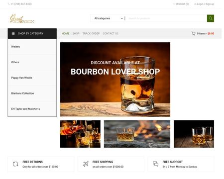 website thubmnail of Bourbonlovershop