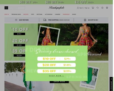 website thubmnail of Boutiquefeels
