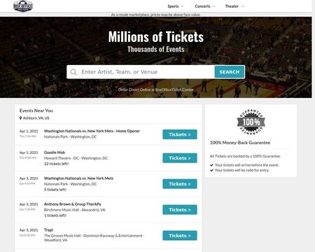 website thubmnail of Box Office Ticket Center