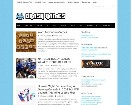 website thubmnail of Brash Games UK