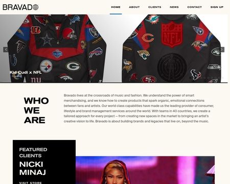 website thubmnail of Bravado USA