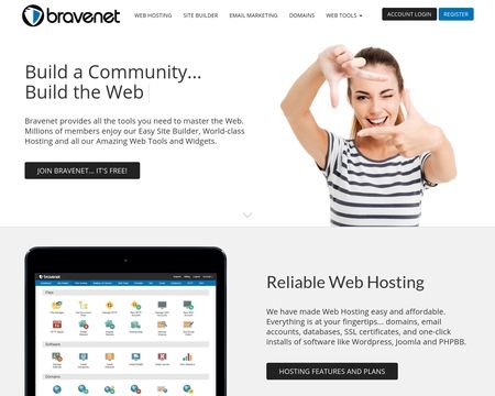 website thubmnail of Bravenet
