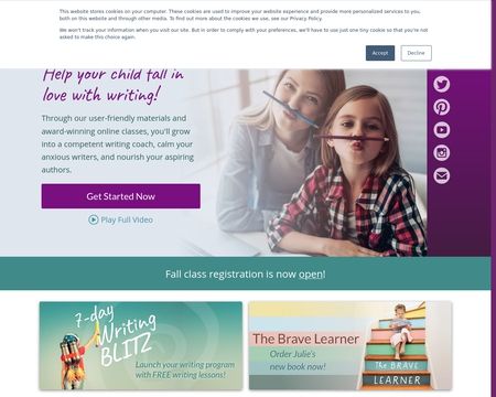 website thubmnail of Brave Writer