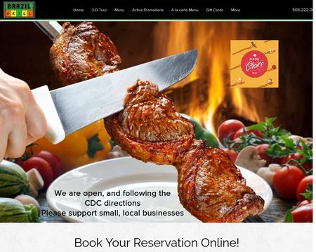 website thubmnail of Brazil Grill Restaurant