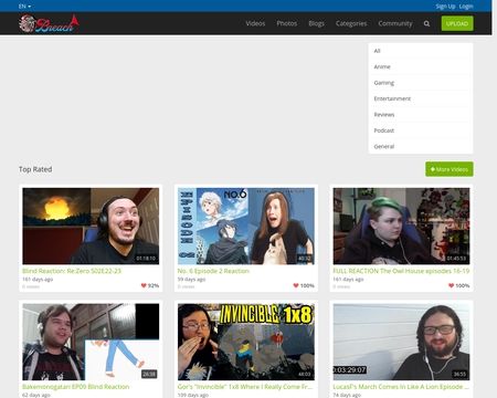 website thubmnail of Breach.tv