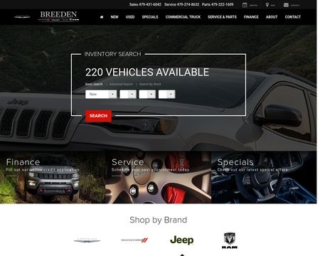 website thubmnail of Breeden Dodge Chrysler Jeep