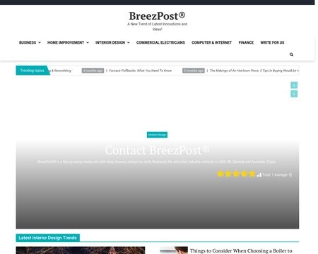 website thubmnail of Breezpost
