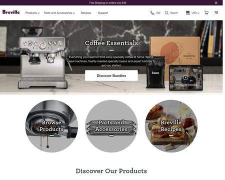 website thubmnail of BrevilleUSA