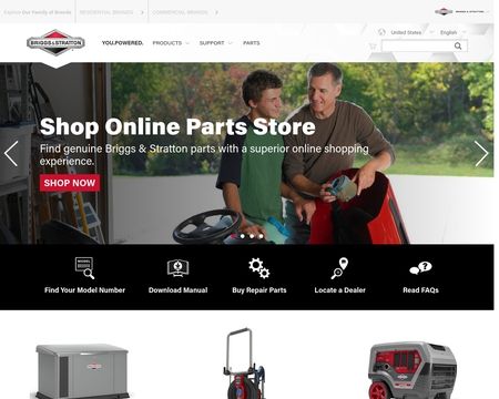 website thubmnail of Briggs & Stratton