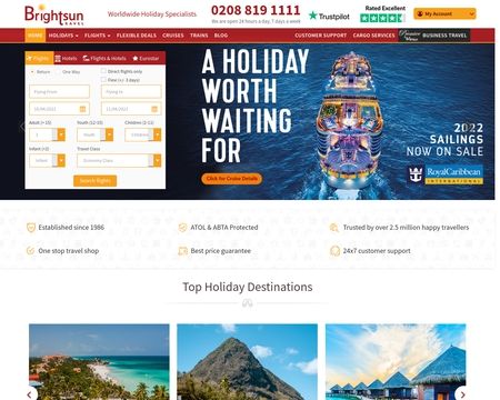 website thubmnail of Brightsun Travel