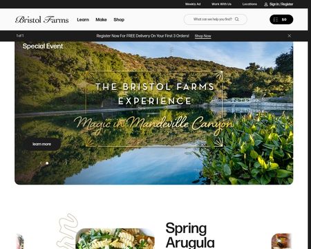 website thubmnail of Bristol Farms