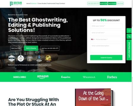 website thubmnail of Britain Book Writing