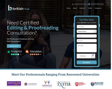 website thubmnail of BritishHub