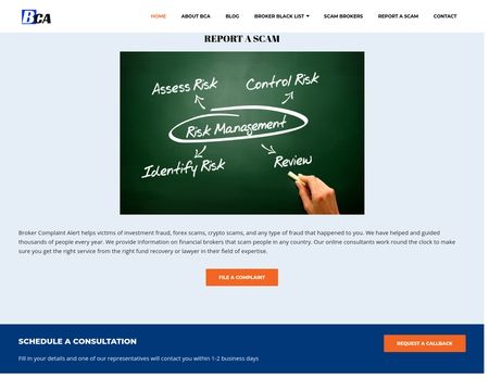 website thubmnail of Broker Complaint Alert
