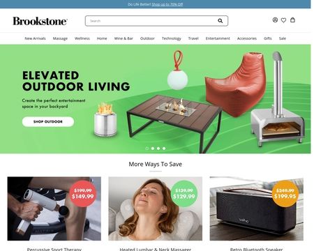 website thubmnail of Brookstone