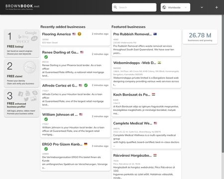 website thubmnail of Brownbook.net