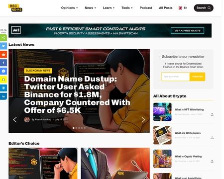 website thubmnail of Bsc.news