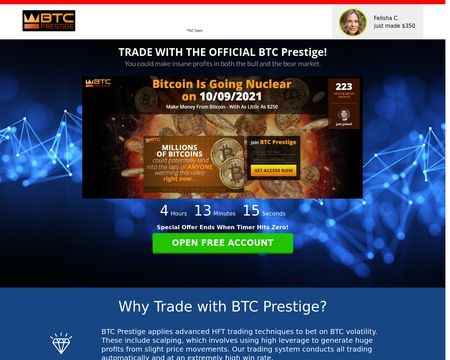 website thubmnail of BTC Prestige