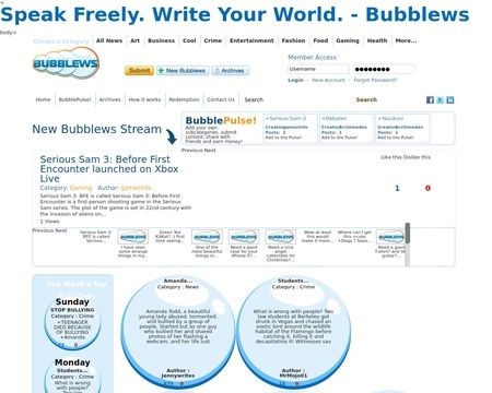 website thubmnail of Bubblews